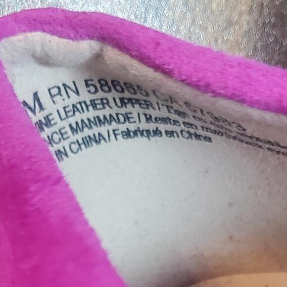 BP Size 9.5 US Kari Bow Suede Leather Flats Fuchsia Pink Bright TINY FLAWS - Picture 6 of 12